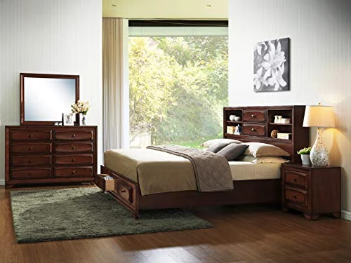 Asger Wood Room Set, Queen Storage Bed, Dresser, Mirror, Night Stand, Chest 2 Asger Wood Room Set, Queen Storage Bed, Dresser, Mirror, Night Stand, Chest - Image 2