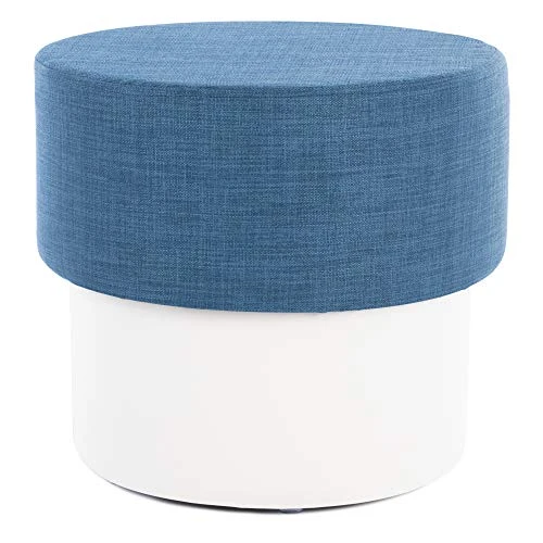 Guidecraft Mushroom Stool - Blue, Chair With Fabric Cushion: Children's Seat And Foot Stool, Kid's Classroom Furniture 2 Guidecraft Mushroom Stool - Blue, Chair With Fabric Cushion: Children's Seat And Foot Stool, Kid's Classroom Furniture - Image 2