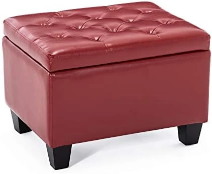 BELLEZE 24 Inch Modern Tufted Bedroom Storage Ottoman Bench, Linen Lift Top Upholstered Foam Padded Rectangular Footstool, Easy Assemble Furniture - Jay (Gray) 10 BELLEZE 24 Inch Modern Tufted Bedroom Storage Ottoman Bench, Linen Lift Top Upholstered Foam Padded Rectangular Footstool, Easy Assemble Furniture - Jay (Gray) - Image 10