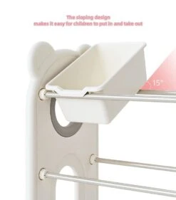 CHORBEYCH Kids Toy Organizer With 12 Storage Bins,Organizer For Kids Rooms And Toy Storage Organizer For Boys Girls (Bear, White Gray) (Organizer+Book Shelf) 8 CHORBEYCH Kids Toy Organizer With 12 Storage Bins,Organizer For Kids Rooms And Toy Storage Organizer For Boys Girls (Bear, White Gray) (Organizer+Book Shelf) -Best Furniture Store 41avZpDa9iL