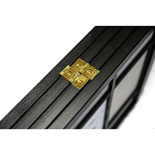 3 Panel Room Divider Privacy Screen Botanical Floral Accented Black 71” Tall 3 3 Panel Room Divider Privacy Screen Botanical Floral Accented Black 71” Tall - Image 3