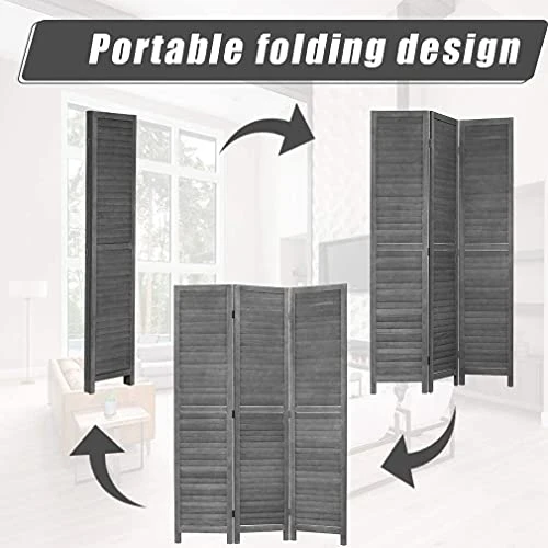 Room Dividers 3 Panel Partition Room Dividers 5.6 Ft Tall Privacy Wall Foldable Room Divider Privacy Screen Wood Screen Room Separator For Home Office Bedroom Restaurant , Gray 1 Room Dividers 3 Panel Partition Room Dividers 5.6 Ft Tall Privacy Wall Foldable Room Divider Privacy Screen Wood Screen Room Separator For Home Office Bedroom Restaurant , Gray