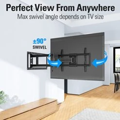 Mounting Dream Long Arm TV Wall Mount For Most 42-90 Inch TV, 40 Inch Long Extension TV Mount Swivel And Tilt, Full Motion TV Mount Fits Max VESA 800x400mm, 150 Lbs. Loading, 16”,18”, 24” Studs