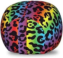 Ambesonne Zebra Print Storage Toy Bag Chair, Striped Zebra Animal Print Nature Wildlife Inspired Simplistic Illustration, Stuffed Animal Organizer Washable Bag, Small Size, White Charcoal -Best Furniture Store 41cSuz1dihL. AC