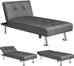 Yaheetech Faux Leather Sectional Sofa Couch Sectional Living Room Furniture Set Convertible Futon Sofa Beds With Chaise Lounge, Brown 16 Yaheetech Faux Leather Sectional Sofa Couch Sectional Living Room Furniture Set Convertible Futon Sofa Beds With Chaise Lounge, Brown -Best Furniture Store 41ciA1xPUrL. AC