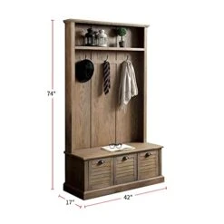 Simple Relax SR03CM-AC281-PK Cabinet, Weathered Gray -Best Furniture Store 41cmhiHmyhL