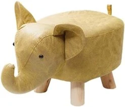 Gazechimp Animal Footstool, Foot Rest With Wooden Legs, Cute Storage Multifunctional Cartoon Sofa Tea Stool, Kids Stool For Bedroom Playroom Guest Rooms, Gray -Best Furniture Store 41cpoPs2KxL. AC