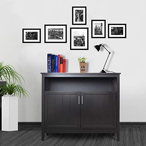 RASOO Buffet Cabinet With Storage Kitchen Dining Room Sideboard Buffet Storage Cabinet Buffet Server Cupboard Cabinet Console Table With 2 Doors And Adjustable Shelf 1 RASOO Buffet Cabinet With Storage Kitchen Dining Room Sideboard Buffet Storage Cabinet Buffet Server Cupboard Cabinet Console Table With 2 Doors And Adjustable Shelf