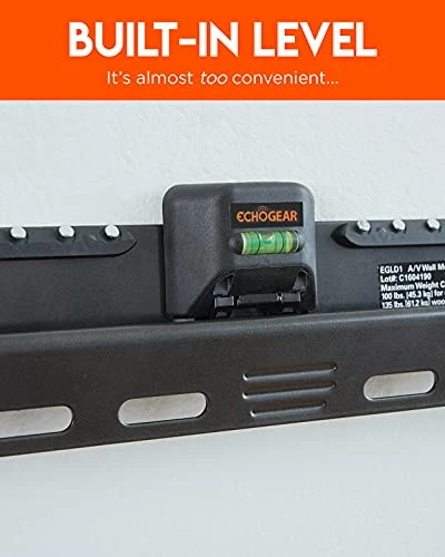 ECHOGEAR No Drill TV Drywall Mount - Slim No Stud Design Holds TVs Up To 100lbs With Nails - Easy Install With No Drilling Required 3 ECHOGEAR No Drill TV Drywall Mount - Slim No Stud Design Holds TVs Up To 100lbs With Nails - Easy Install With No Drilling Required - Image 3