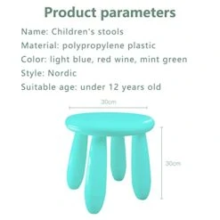 Soerreo Children's Footstools, Kindergarten Learning Stools,Children's Dresser Stool, Plastic Light Footstools Are Durable And Movable (Blue) -Best Furniture Store 41dzMIM7ulL