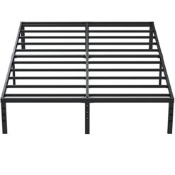 14 Inch Bed Frame Queen Size No Box Spring Needed, Heavy Duty Queen Platform Metal Bed Frame Support Up To 3000 Lbs, Easy Assembly, Noise Free, Black -Best Furniture Store 41e3120vjAL