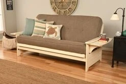 Kodiak Furniture Futon Set, Linen Stone