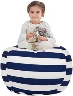 Nobildonna Stuffed Animal Storage Bean Bag Chair Cover Only For Kids Girls Toddler, Large Beanbag Chair Without Filling For Organizing Children Soft Plush Toys -Best Furniture Store 41eHRrGOTsL. AC