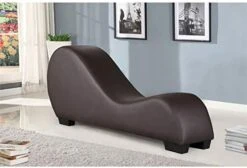 Kingway Furniture Kolar Faux Leather Yoga Chaise Lounge Chair, Relaxation, Streching, In Black -Best Furniture Store 41eHdpxkv5L. AC