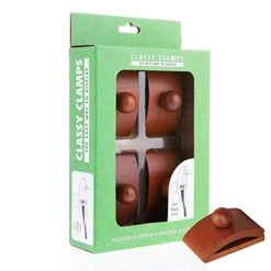 Classy Clamps Wooden Quilt Wall Hangers – 4 Large Clips (Dark) And Screws For Wall Hangings - Tapestry Hangers/Quilt Hangers For Wall Hangings - Quilt Clips/Wall Clips For Hanging/Quilt Rack -Best Furniture Store 41eJdVwdfQL