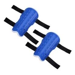 GRIRIW 1 Pair Exercise Equipment Girl Soccer Ball Adjustable Straps Breathable Shin Guards Boy Shin Guards Sports Leg Protector Shin Pads Sin Guard Soccer Protective Gear Leggings Blue