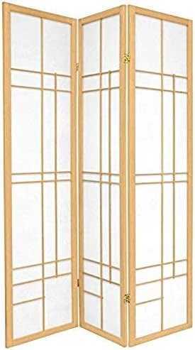 Al Furniture 6 Ft. Tall Eudes Shoji Screen - Natural - 3 Panels 12 Al Furniture 6 Ft. Tall Eudes Shoji Screen - Natural - 3 Panels - Image 12