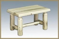 Montana Woodworks Collection Footstool, Ready To Finish
