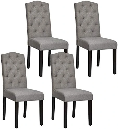 Giantex Parsons Chairs, Set Of 2 Uphostered Kitchen Dining Chairs W/Wood Legs, Padded Seat, Linen Fabric, Nails, Tufted Dining Chairs, Ideal For Dining Room, Kitchen, Living Room 12 Giantex Parsons Chairs, Set Of 2 Uphostered Kitchen Dining Chairs W/Wood Legs, Padded Seat, Linen Fabric, Nails, Tufted Dining Chairs, Ideal For Dining Room, Kitchen, Living Room - Image 12