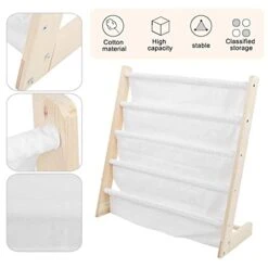 SBDFK Standing Children's Bookshelf Wooden Baby Reading Rack Storage Shelf Simple Bookcase Furniture -Best Furniture Store 41g6iTukcQS