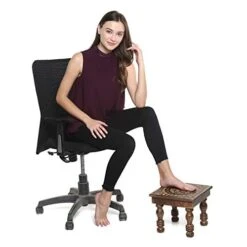 SAVON Wood Stool Footrest Footstool Adults Small Table Tree Of Life White -Best Furniture Store 41gjvvUtInL