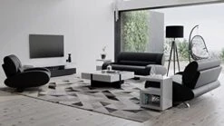 Zuri Modern Aspen White Microfiber Leather Sofa Set With Loveseat And Chair -Best Furniture Store 41hJBVfk5L. AC