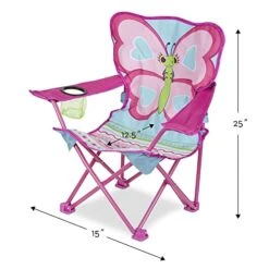 Melissa & Doug Cutie Pie Butterfly Camp Chair (Frustration-Free Packaging) , Pink -Best Furniture Store 41hRlxtZRkL