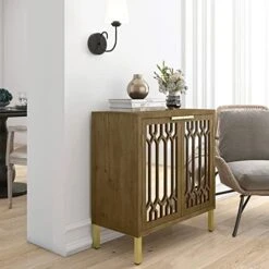 Kitchen Pantry Storage Cabinet, Retro Farmhouse Sideboard Buffet Cabinet With Shelf, Barn Door Coffee Bar Cabinet For Kitchen, Dining Room, Entryway, Hall,Natural 2 -Best Furniture Store 41hYIt8DNoL. AC