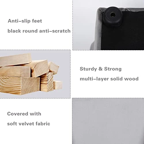 Bonrcea Kids Armchair,Sofa Chair,Toddler Couch Chair, Upholstered Chair With Ottoman (Grey) 5 Bonrcea Kids Armchair,Sofa Chair,Toddler Couch Chair, Upholstered Chair With Ottoman (Grey) - Image 5