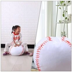 LUOZZY Household Stuffed Toys Storage Bag Plush Toys Bag Baseball Appearance Storage Bag (26 Inch) -Best Furniture Store 41hl4TbDSGL