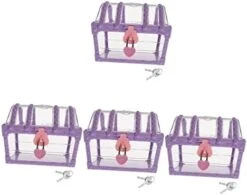 4pcs Treasure Chest Clothing Treasure Chest Props Treasure Chest Crystal Treasure Chest Toy Child Apparel Pink Plastic -Best Furniture Store 41huEd3CKlL. AC