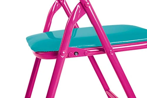 Trolls Activity Table Sets – Folding Childrens Table & Chair Set – Includes 2 Kid Chairs With Non Skid Rubber Feet & Padded Seats – Sturdy Metal Construction , Pink 3 Trolls Activity Table Sets – Folding Childrens Table & Chair Set – Includes 2 Kid Chairs With Non Skid Rubber Feet & Padded Seats – Sturdy Metal Construction , Pink - Image 3