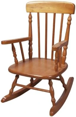 Gift Mark Children's Spindle Rocking Chair, Cherry 8 Gift Mark Children's Spindle Rocking Chair, Cherry - Image 8
