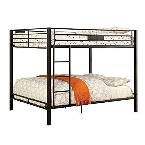 247SHOPATHOME Bunk-beds, Queen/Queen, Black 1 247SHOPATHOME Bunk-beds, Queen/Queen, Black