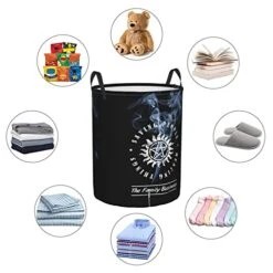 Large Laundry Hamper Collapsible Laundry Baskets Supernatural Saving People Hunting Things (3) Dirty Clothes Hamper Waterproof Foldable Storage Bin For Toy Organizer Nursery
