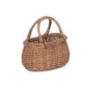 Red Hamper Childrens Light Steamed Swing Handled Coracle Wicker Shopping Basket, Us:one Size, Brown
