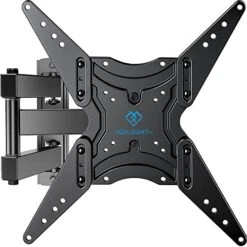 PERLESMITH Full Motion TV Wall Mount For 26-60 Inch TVs, TV Mount With Articulating Arms Swivels Tilt Extension - Wall Mount TV Brackets VESA 400x400 Fits LED LCD OLED 4K TVs Up To 70 Lbs