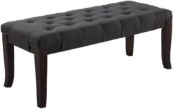 Roundhill Furniture Linon Fabric Tufted Bench, Brown -Best Furniture Store 41ii1o1PABL. AC