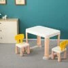 Whitsunday Children Kids Table And Chair Set (2 Chairs Included) - Ideal For Arts & Crafts, Snack Time, Homeschooling, Homework (Pink Set)