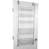 ELODEK Over The Door Kitchen Pantry Organizer, Grey, 5 Shelves