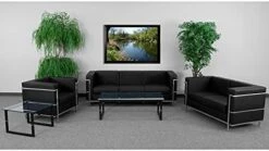 Flash Furniture Hercules Regal Series Contemporary Gray LeatherSoft Chair With Encasing Frame -Best Furniture Store 41iyqJ9L0NL. AC