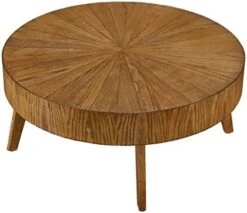 Gexpusm End Tables Living Room Set Of 2, Round Solid Natural Oak Wood Coffee Table, Nesting Table, Suit For Farmhouse, Bedroom And Living Room, 31.5 * 31.5 * 14 In 18 Gexpusm End Tables Living Room Set Of 2, Round Solid Natural Oak Wood Coffee Table, Nesting Table, Suit For Farmhouse, Bedroom And Living Room, 31.5 * 31.5 * 14 In -Best Furniture Store 41j goUL1PL. AC
