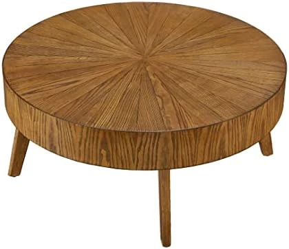 Gexpusm End Tables Living Room Set Of 2, Round Solid Natural Oak Wood Coffee Table, Nesting Table, Suit For Farmhouse, Bedroom And Living Room, 31.5 * 31.5 * 14 In 8 Gexpusm End Tables Living Room Set Of 2, Round Solid Natural Oak Wood Coffee Table, Nesting Table, Suit For Farmhouse, Bedroom And Living Room, 31.5 * 31.5 * 14 In - Image 8