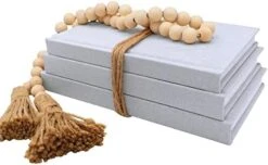 Kigan Home Linen Covered Decorative Books, Set Of 3 (Pearl White) - Fabric Covered Book Set Home Decor For Shelves, Fireplace Mantel, Coffee Table, Console/Bedside Table Or Farmhouse Tiered Tray 19 Kigan Home Linen Covered Decorative Books, Set Of 3 (Pearl White) - Fabric Covered Book Set Home Decor For Shelves, Fireplace Mantel, Coffee Table, Console/Bedside Table Or Farmhouse Tiered Tray -Best Furniture Store 41jHDhjc6DL. AC