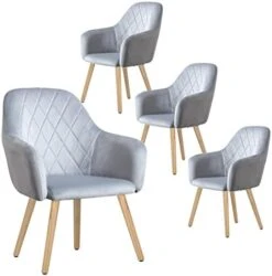 Wolmics Velvet Dining Chairs Set Of 2, Accent Chair Living Room Chairs Upholstered Side Chair With Metal Legs Desk Chair For Dining Room Kitchen Vanity Patio, Green -Best Furniture Store 41jRN6oMaBL. AC