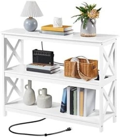 Yaheetech 3-Tier Console Table With 3 Storage Shelves, Entryway Table Sofa Side Narrow Long Table Bookshelf For Hallway Living Room, Accent Furniture, White 17 Yaheetech 3-Tier Console Table With 3 Storage Shelves, Entryway Table Sofa Side Narrow Long Table Bookshelf For Hallway Living Room, Accent Furniture, White -Best Furniture Store 41jYNvrB9 L. AC