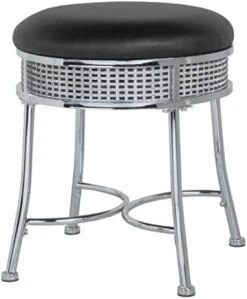 Furniture Glam Backless Diamond Band Vanity Stool, Chrome 10 Furniture Glam Backless Diamond Band Vanity Stool, Chrome -Best Furniture Store 41jZbmXjyiL. AC