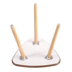 JAXPETY Modern Triangle Side Table Coffee Table, Wooden End Table For Small Space Magazines, Books And Plants With Solid Wood Legs, White 8 JAXPETY Modern Triangle Side Table Coffee Table, Wooden End Table For Small Space Magazines, Books And Plants With Solid Wood Legs, White -Best Furniture Store 41ja2WAENsL