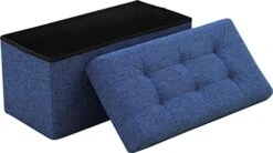 Ornavo Home Foldable Tufted Linen Large Storage Ottoman Bench Foot Rest Stool/Seat - 15" X 30" X 15" (Beige) 13 Ornavo Home Foldable Tufted Linen Large Storage Ottoman Bench Foot Rest Stool/Seat - 15" X 30" X 15" (Beige) -Best Furniture Store 41ja8Mv8VKL. AC