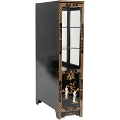 ORIENTAL Furniture Black Lacquer China Royal Ladies Cabinet -Best Furniture Store 41jdesAOJrL